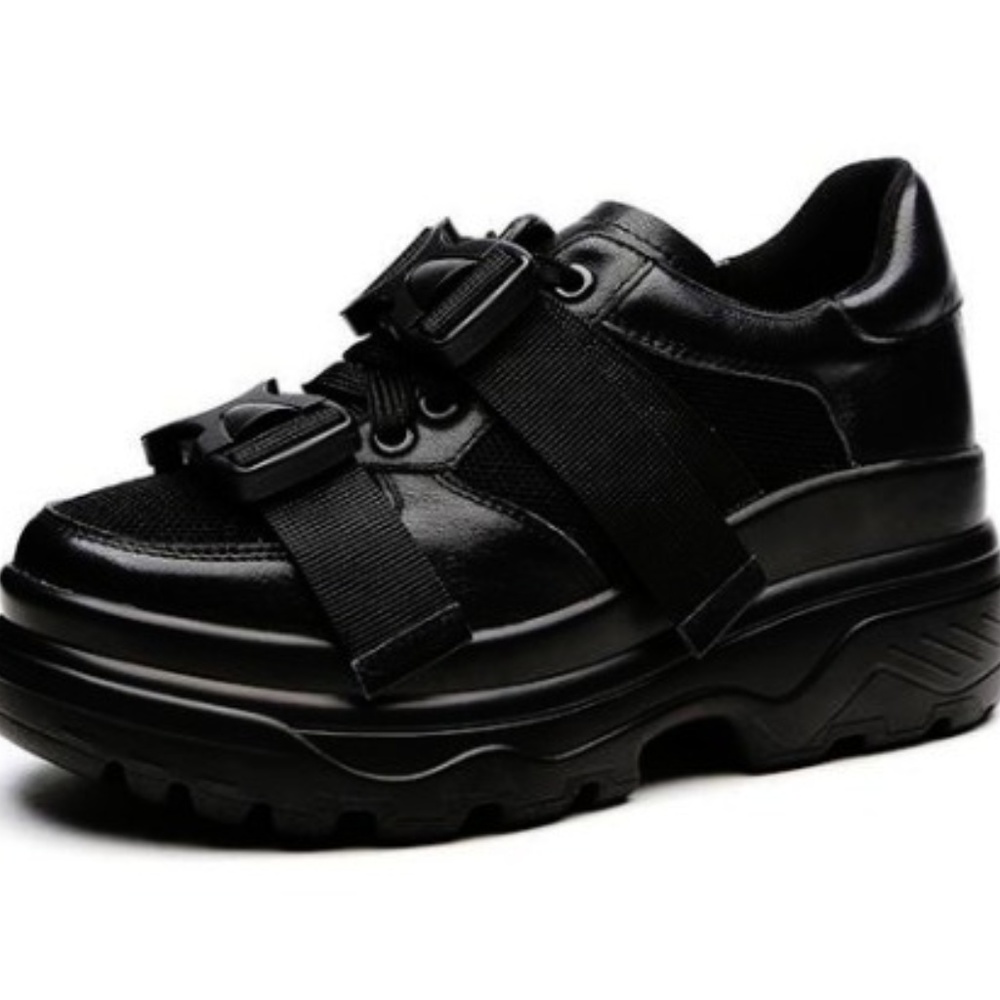 Black buckle veltura shoes, hong kong